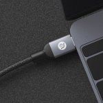 Adam Elements CaSa B200 USB-C to USB-C Cable - USB кабел за MacBook 12 и устройства с USB-C порт (200 cm) (тъмносив) 1