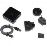 XtremeMac InCharge Home LT 4.2A - комплект захранване с 2 USB изхода, Lightning кабел и преходници за ел.мрежа за цял свят (черен) 2