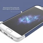 Prodigee Accent Case - поликарбонатов слайдер кейс за Samsung Galaxy S7 (син-сребрист) 4