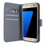 Redneck Prima Folio - кожен калъф, тип портфейл и поставка за Samsung Galaxy S7 (свелокафяв) 1