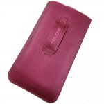 Telone Neo Pouch Size 17 - вертикален кожен калъф, тип джоб с лента за издърпване за iPhone 6 Plus, iPhone 6S Plus, Samsung Galaxy Note 4 и други (розов) 1