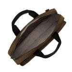 Knomo Maxwell 15 Slim Briefcase - унисекс чанта за преносими компютри до 15 инча (кафява) 3