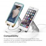 Elago M2 Stand - алуминиева поставка за iPhone 6/6S, 6 Plus/6S Plus, iPhone SE/5/5S/5C и мобилни телефони (сребриста) 5