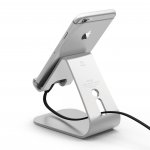 Elago M2 Stand - алуминиева поставка за iPhone 6/6S, 6 Plus/6S Plus, iPhone SE/5/5S/5C и мобилни телефони (сребриста) 4