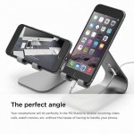 Elago M2 Stand - алуминиева поставка за iPhone 6/6S, 6 Plus/6S Plus, iPhone SE/5/5S/5C и мобилни телефони (тъмносива) 2