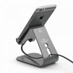 Elago M2 Stand - алуминиева поставка за iPhone 6/6S, 6 Plus/6S Plus, iPhone SE/5/5S/5C и мобилни телефони (тъмносива) 4