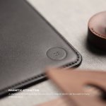 Elago Leather Mouse Pad - дизайнерски кожен пад за мишка (черен) 1
