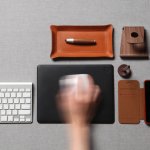 Elago Leather Mouse Pad - дизайнерски кожен пад за мишка (черен) 8