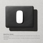Elago Leather Mouse Pad - дизайнерски кожен пад за мишка (черен) 6