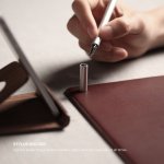 Elago Leather Mouse Pad - дизайнерски кожен пад за мишка (бургунди) 4