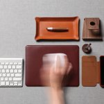 Elago Leather Mouse Pad - дизайнерски кожен пад за мишка (бургунди) 7