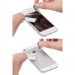 Comma Glossy Screen Protector Set - комплект прозрачни защитни покрития за дисплея и задната част на iPhone 5, iPhone 5S, iPhone SE (2 броя) 1