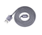 Devia Fashion MFI Lightning Data Cable 1.2m. - сертифициран плетен lightning кабел (120 см.) за iPhone, iPad и iPod с Lightning вход (тъмносив) 1