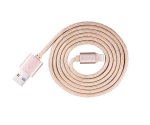 Devia Fashion MFI Lightning Data Cable 2m. - сертифициран плетен lightning кабел (200см.) за iPhone, iPad и iPod с Lightning вход (розово злато) 1