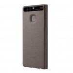 Huawei Flip Case with Window - оригинален кожен калъф с отвор за дисплея за Huawei P9 Plus (кафяв) 4