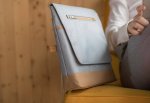 Moshi Aerio Lite Bag - стилна кожена чанта за MacBook 12 с отделение за таблети и смартфони (син) 11
