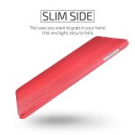 Verus Saffiano K1 Case - кожен калъф и поставка за iPad Pro 9.7, iPad Air 2 (червен) 1