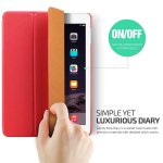 Verus Saffiano K1 Case - кожен калъф и поставка за iPad Pro 9.7, iPad Air 2 (червен) 3