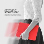 Verus Saffiano K1 Case - кожен калъф и поставка за iPad Pro 9.7, iPad Air 2 (червен) 4