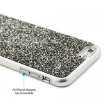 Prodigee Fancee Case - хибриден удароустойчив кейс с кристали за iPhone 6S, iPhone 6 (сребрист) 1