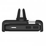 Kenu Airframe Plus Car Kit Deluxe - поставка за радиатора, зарядно за кола и кабел за iPhone, Samsung, HTC, LG, Sony и мобилни телефони (черна) 5