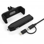 Kenu Airframe Plus Car Kit Deluxe - поставка за радиатора, зарядно за кола и кабел за iPhone, Samsung, HTC, LG, Sony и мобилни телефони (черна) 1