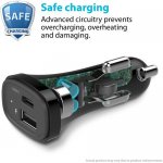 iLuv MobiSeal2 USB-C Car Charger - зарядно за кола с USB-C и USB-А изходи за зареждане на мобилни устройства 3