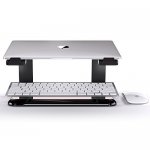 Griffin Elevator Computer Laptop Stand - настолна алуминиева поставка за MacBook и лаптопи (черна) 3