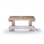 Griffin Elevator Computer Laptop Stand - настолна алуминиева поставка за MacBook и лаптопи (златиста) 2