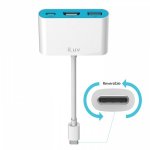 iLuv USB Type-C Digital AV Multiport Adapter - адаптер за свързване от USB-C към HDMI 4K, USB-C, USB-A 1
