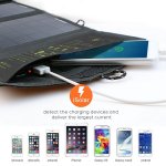Преносим сгъваем туристически соларен/слънчев панел 5V/16W с 2 USB изхода за телефон/таблет, къмпинг, каравани, кемпер, палатки, лагеруване, преходи, риболов, бунгала, лодки и други 6