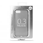 Puro 0.3 Nude case - ултра-тънък (0.30 mm) TPU кейс за iPhone 8, iPhone 7 (черен-прозрачен) 3