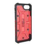 Urban Armor Gear Plasma - удароустойчив хибриден кейс за iPhone 8, iPhone 7, iPhone 6S, iPhone 6 (червен-прозрачен) 3
