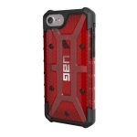Urban Armor Gear Plasma - удароустойчив хибриден кейс за iPhone 8, iPhone 7, iPhone 6S, iPhone 6 (червен-прозрачен) 2