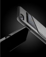 Mujjo Leather Wallet Case - кожен (естествена кожа) кейс с джоб за кредитна карта за iPhone 8, iPhone 7 (черен) 4