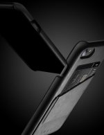 Mujjo Leather Wallet Case - кожен (естествена кожа) кейс с джоб за кредитна карта за iPhone 8, iPhone 7 (черен) 5