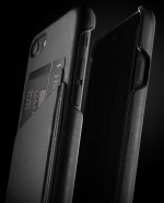 Mujjo Leather Wallet Case - кожен (естествена кожа) кейс с джоб за кредитна карта за iPhone 8, iPhone 7 (черен) 2