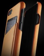 Mujjo Leather Wallet Case - кожен (естествена кожа) кейс с джоб за кредитна карта за iPhone 8, iPhone 7 (кафяв) 2