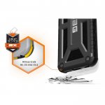 Urban Armor Gear Monarch Platinum - удароустойчив хибриден кейс за iPhone 8 Plus, iPhone 7 Plus (сребрист-черен) 5