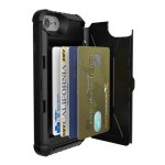 Urban Armor Gear Trooper - удароустойчив хибриден кейс с отделение за карти за iPhone 8, iPhone 7 (черен) 2