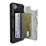 Urban Armor Gear Trooper - удароустойчив хибриден кейс с отделение за карти за iPhone 8, iPhone 7 (бял) 2