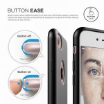 Elago S7 Slim Fit Soft Case + HD Clear Film - тънък силиконов калъф и HD покритие за iPhone 8, iPhone 7 (черен-мат) 1