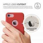 Elago S7 Slim Fit Soft Case + HD Clear Film - тънък силиконов калъф и HD покритие за iPhone 8, iPhone 7 (червен-мат) 4