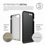 Elago Inner Core Case - тънък полипропиленов кейс (0.3 mm) и HD покритие за iPhone 8, iPhone 7 (черен) 6