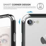 Elago Bumper Case - бъмпер и комплект защитни покрития за дисплея и задната част за iPhone 8, iPhone 7 (черен) 1