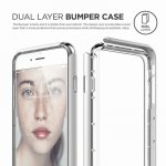 Elago Bumper Case - бъмпер и комплект защитни покрития за дисплея и задната част за iPhone 8, iPhone 7 (бял) 1