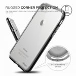 Elago Dualistic Case - хибриден кейс (поликарбонат + TPU) и HD покритие за iPhone 8, iPhone 7 (черен) 6