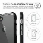 Elago Dualistic Case - хибриден кейс (поликарбонат + TPU) и HD покритие за iPhone 8, iPhone 7 (черен) 3