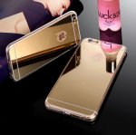 Mirror Case - огледален силиконов калъф (TPU) за iPhone 8/7 (златист) 2