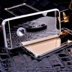 Mirror Case - огледален силиконов калъф (TPU) за iPhone 8 Plus/7 Plus (сив) 3